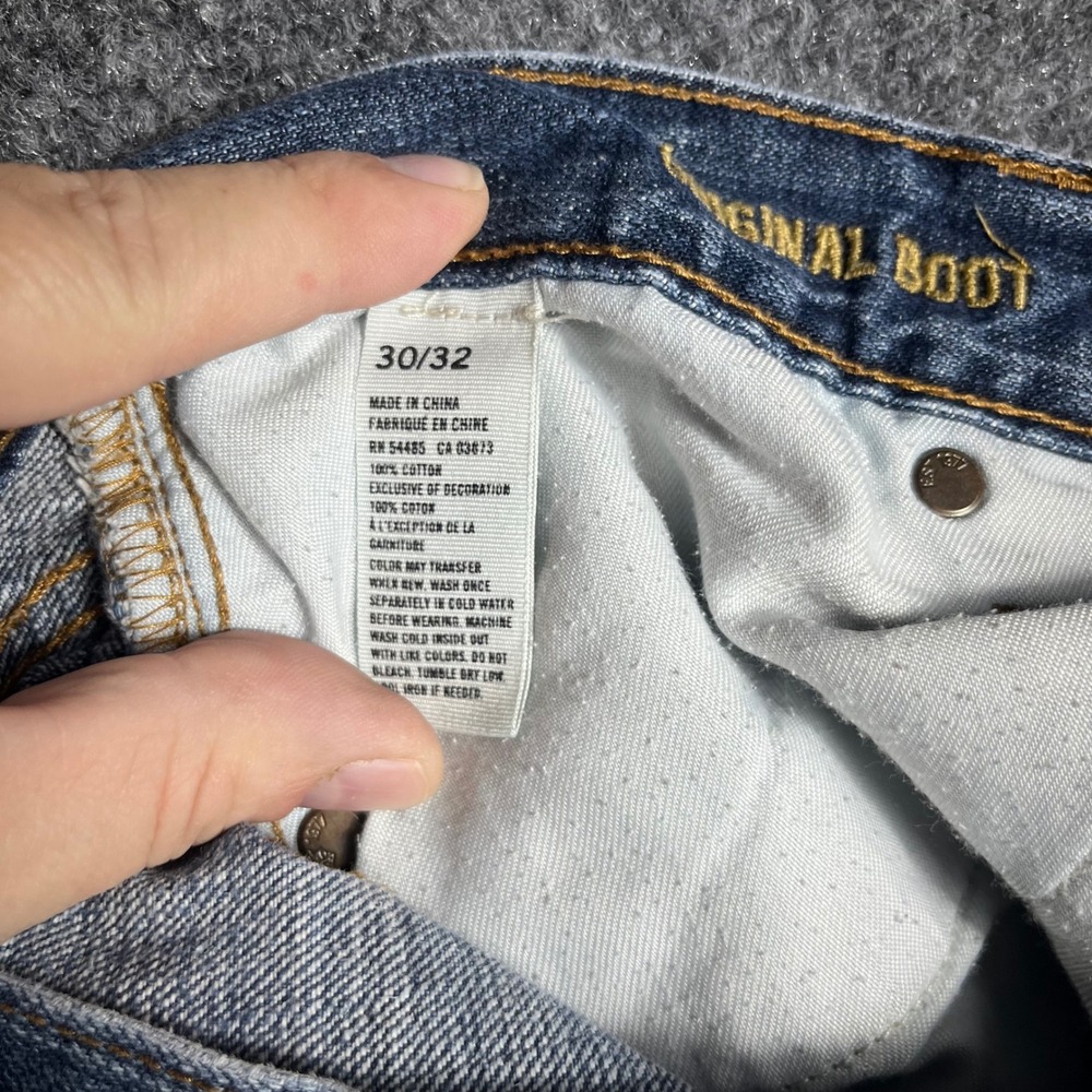 American Eagle Original Boot Jeans Mens 30x32‎ Blue Medium Wash Denim Bootcut - Picture 8 of 8